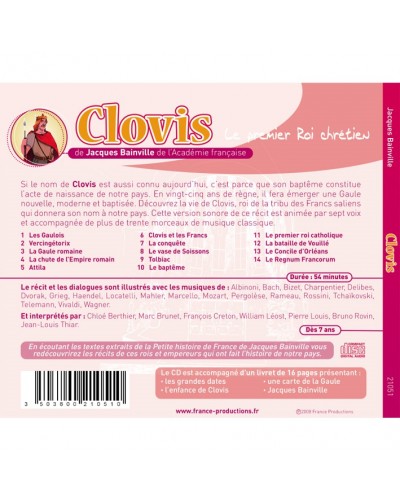 CD Clovis le premier roi chrétien