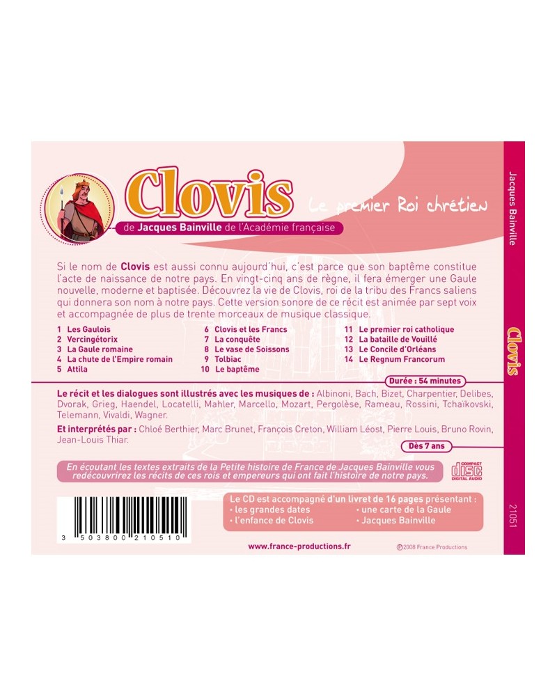 CD Clovis le premier roi chrétien