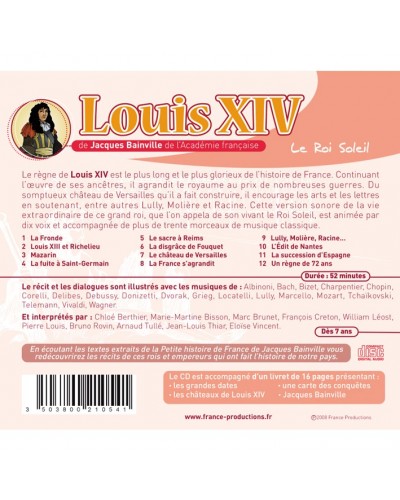 CD Louis XIV le Roi Soleil