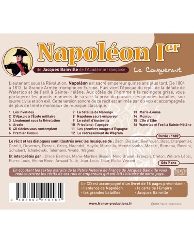 CD Napoléon Ier le Conquérant