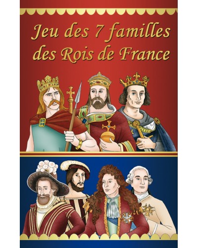 Boite du jeu des 7 familles des rois de France