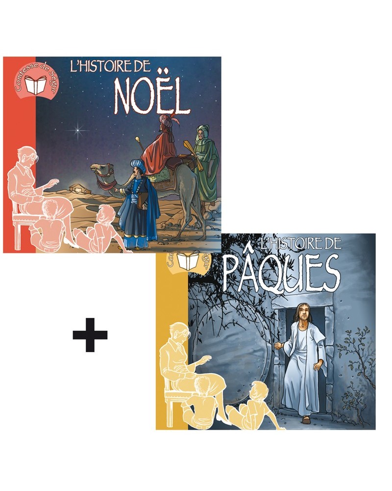 2 CD L'histoire de Pâques et L'histoire de Noël