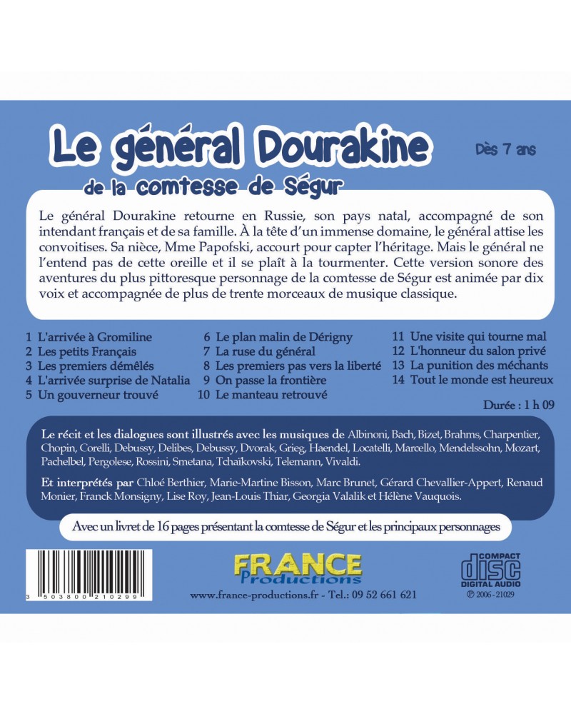 CD Le général Dourakine de la comtesse de Ségur