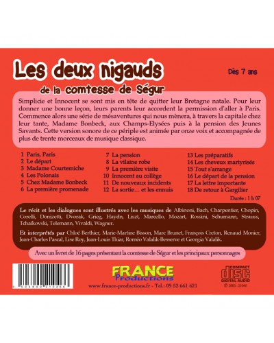CD Les deux nigauds de la comtesse de Ségur