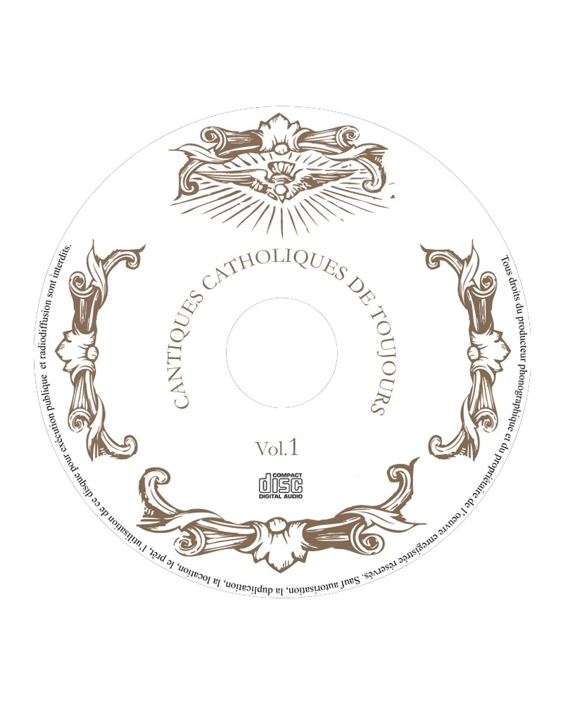 CD Cantiques catholiques de toujours VOL 1