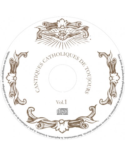 CD Cantiques catholiques de toujours VOL 1