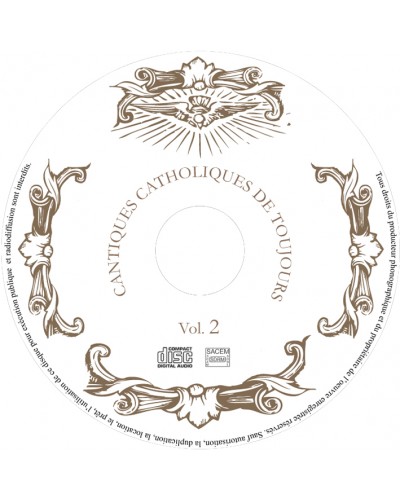 CD Cantiques catholiques de toujours VOL 2