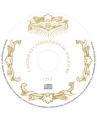 Coffret 4 CD Cantiques catholiques de toujours