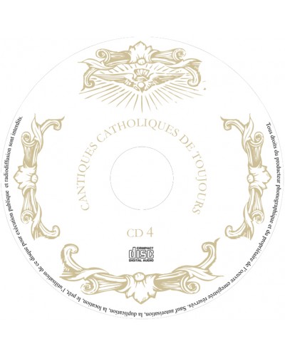 Coffret 4 CD Cantiques catholiques de toujours