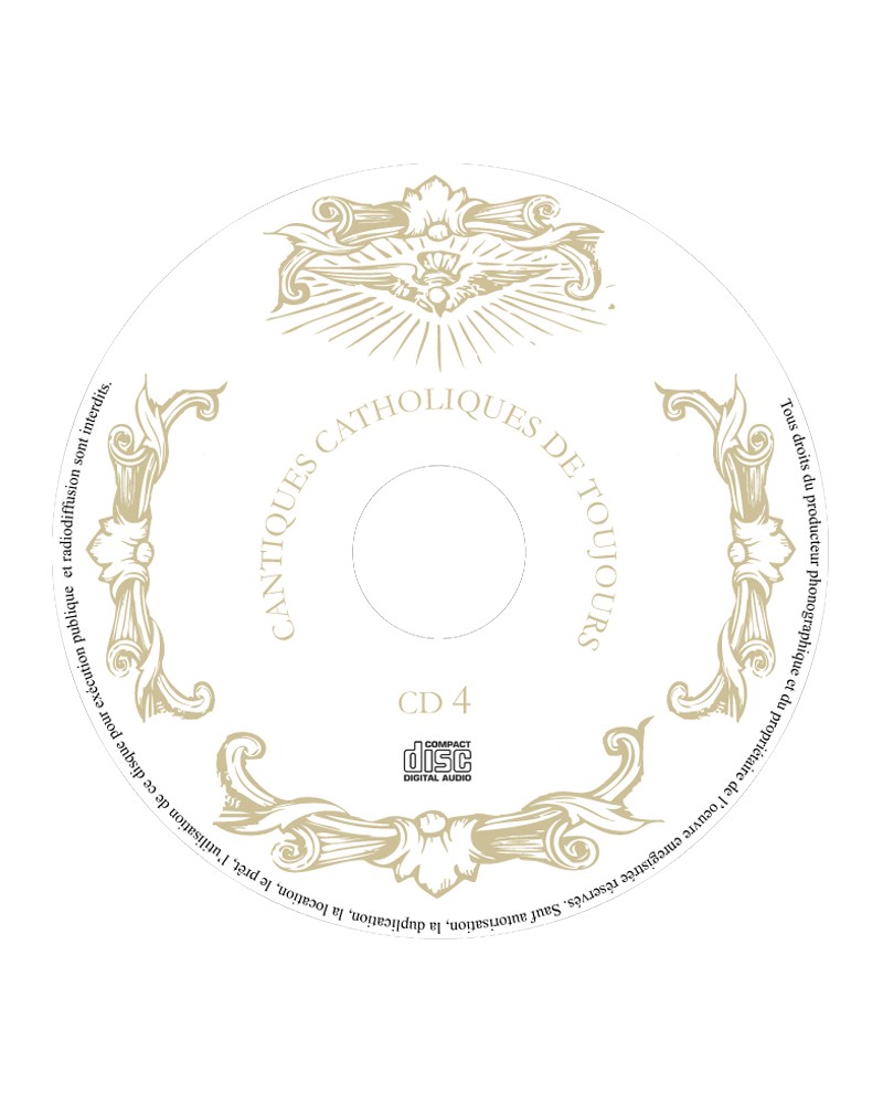 Coffret 4 CD Cantiques catholiques de toujours