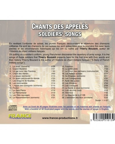 CD Chants des appelés