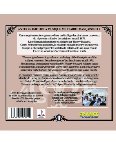 CD Anthologie de la musique militaire française vol 1