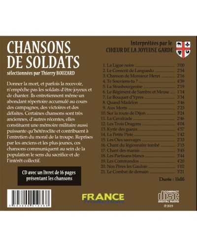 CD Chansons de soldats