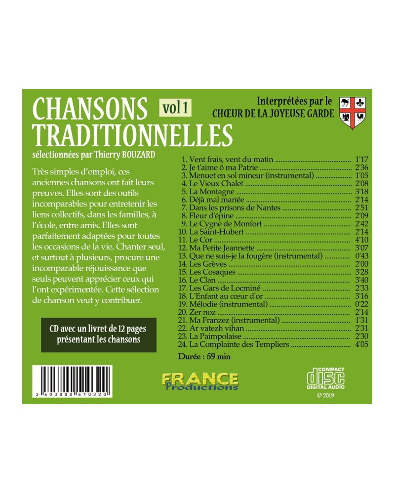 CD Chansons traditionnelles volume 1
