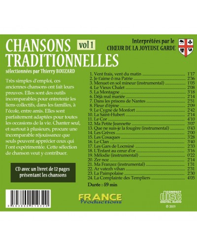 CD Chansons traditionnelles volume 1