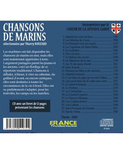 CD Chansons de marins