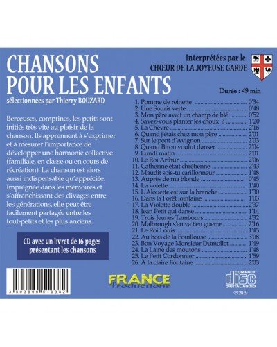 CD Chansons pour les enfants