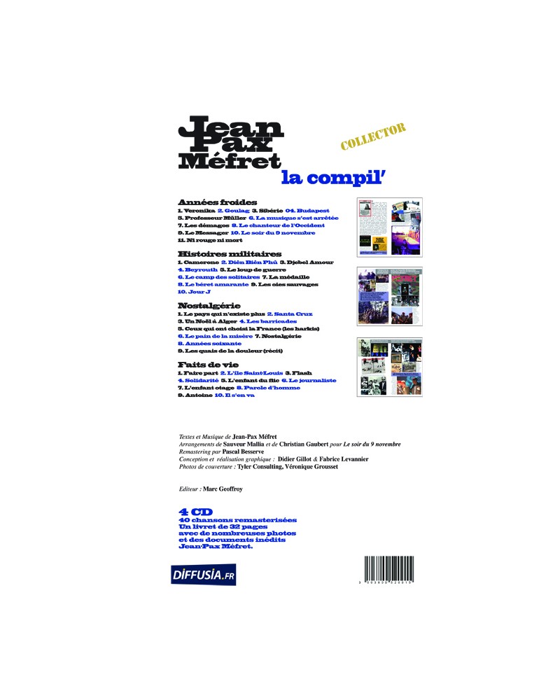 Coffret 4 CD Jean-Pax Méfret