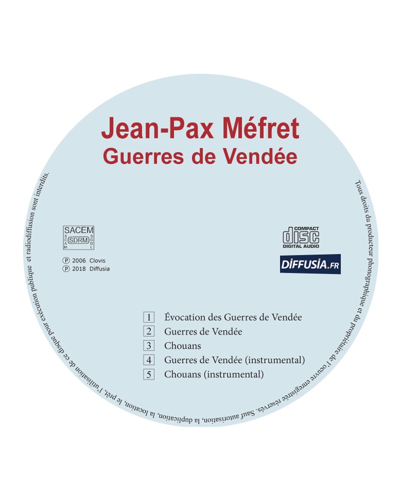 CD Jean-Pax Méfret Guerres de Vendée