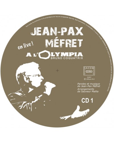 Double-CD Jean-Pax Méfret à l'Olympia