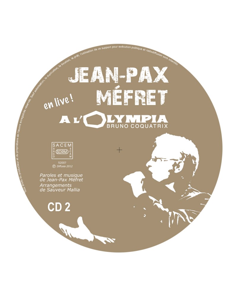 Double-CD Jean-Pax Méfret à l'Olympia