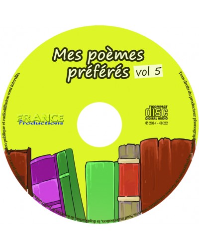 CD Mes poèmes préférés volume 5