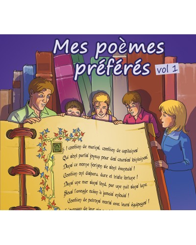 Mes poèmes préférés le lot de 5 CD + le livre