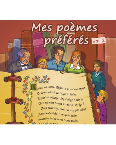 Mes poèmes préférés le lot de 5 CD + le livre