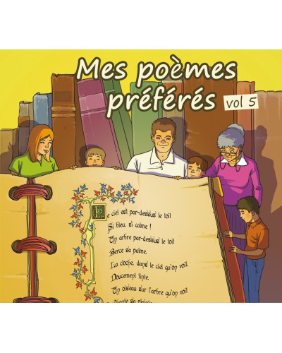 Mes poèmes préférés le lot de 5 CD + le livre