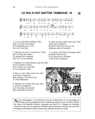 Les chants des traditions