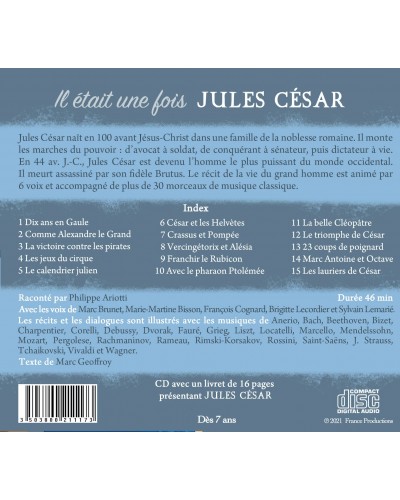 Dos du CD Il était une fois Jules César