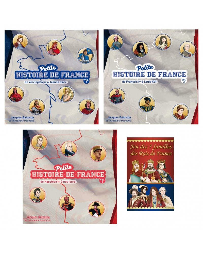 Offre spéciale : 3 CD Petite histoire de France + Jeu des 7 familles (version française)