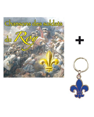 1 CD Chansons des soldats du Roy + Porte-clés Fleur de Lys