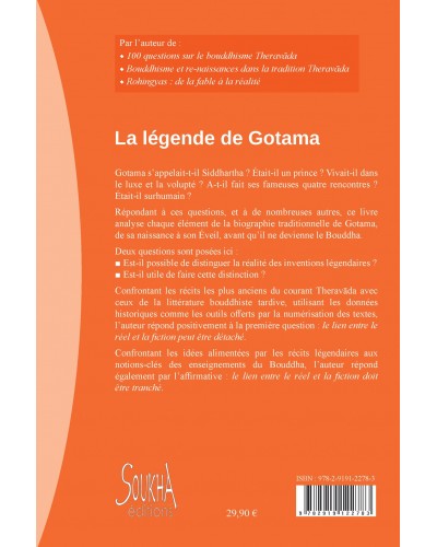 Didier Treutenaere - La légende Gotama 4e de couverture