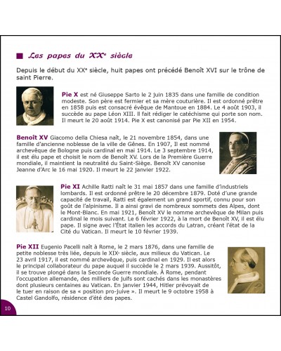 Page de l'intérieur du livret Benoît XVI