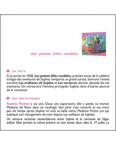 CD Les petites filles modèles de la comtesse de Ségur