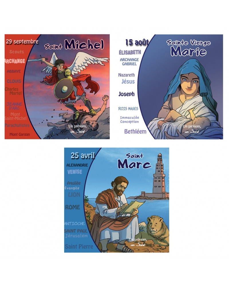 3 CD Sainte Vierge Marie, Saint Michel et Saint Marc (nouveautés)