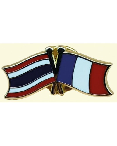 Pin's drapeaux France-Thaïlande face