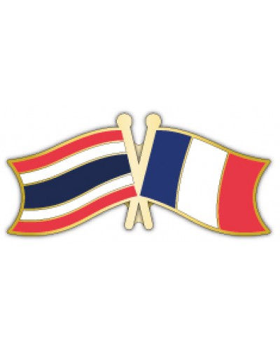 Pin's drapeaux France-Thaïlande face