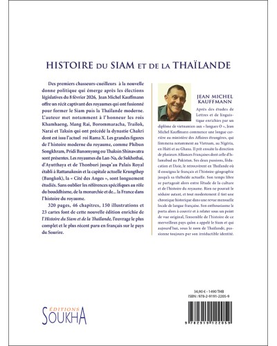 Jean Michel Kauffmann - Histoire du Siam et de la Thaïlande, 4e de couverture