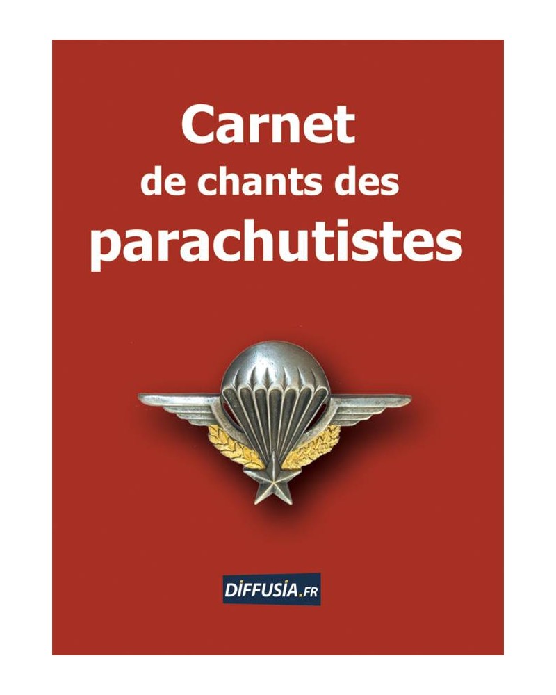 Carnet de chants des parachutistes couverture