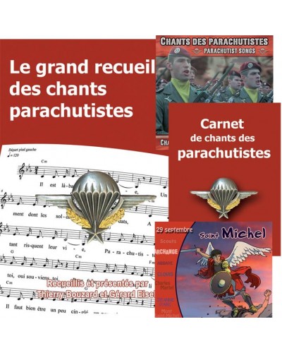 Parachutistes : Le grand recueil + Le carnet de chants + 2 CD