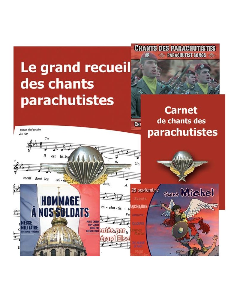 Parachutistes : Le grand recueil + Le carnet de chants + 3 CD