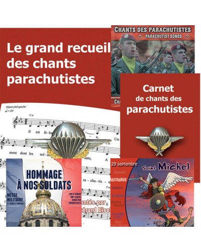 Parachutistes : Le grand recueil + Le carnet de chants + 3 CD