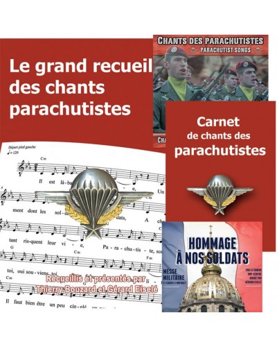 Parachutistes : Le grand recueil + Le carnet de chants + 2 CD