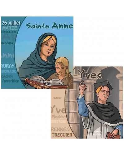 2 CD de saints bretons : Anne et Yves