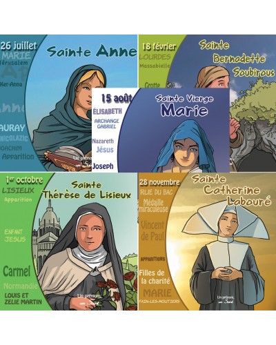 5 CD sur les saintes des sanctuaires de France